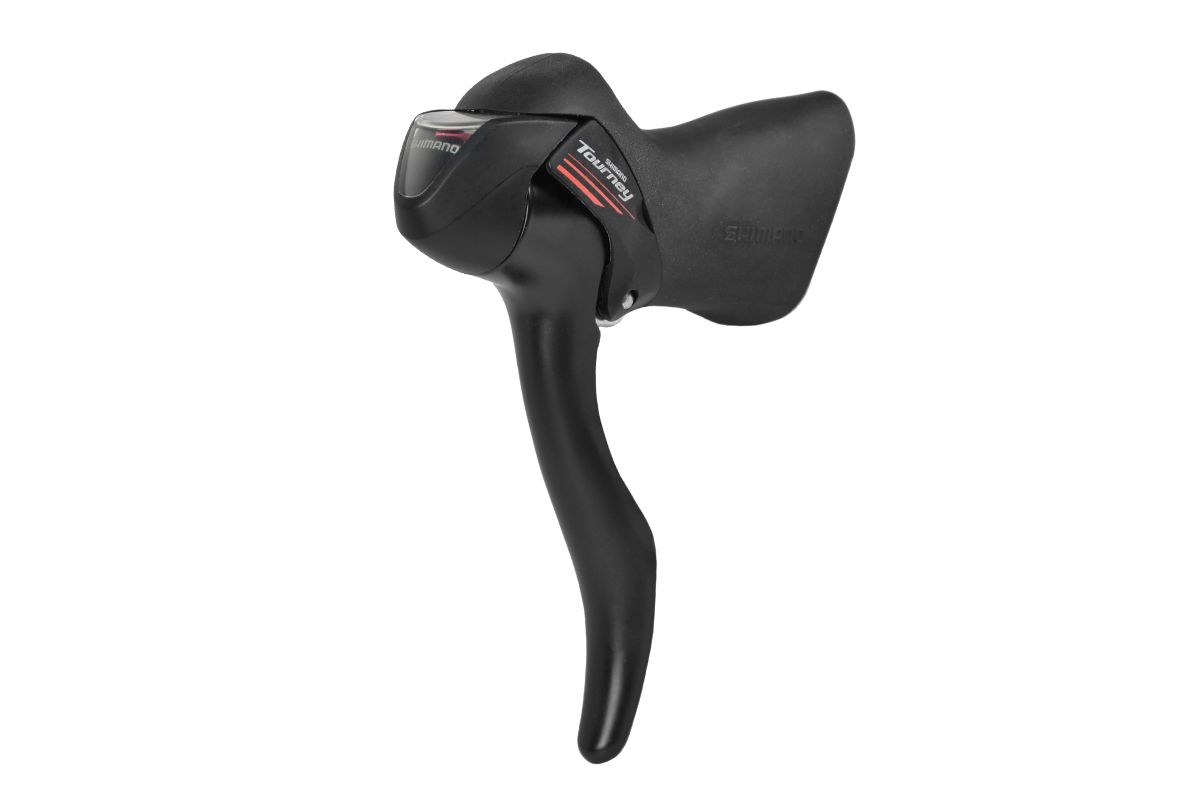 Шифтер/ручка тормоза SHIMANO TOURNEY ASTA070LIX,левая,2-пер,трос 1700мм,руль диам.23.8/24.2мм,шоссе,черный