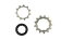Кассета SUNSHINE CS-HR9-42, 9 передач, 11-42Т, серебристый\черный