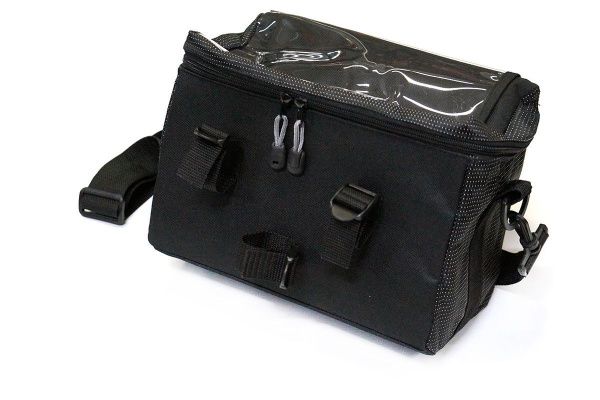 Велосумка на руль SL4246BK, 19.1 x 26.0 x 20.3 cm, крепеж на ремни, с прозрачным планшетом для карт Велосумка на руль SL4246BK, 19.1 x 26.0 x 20.3 cm, крепеж на ремни, с прозрачным планшетом для карт